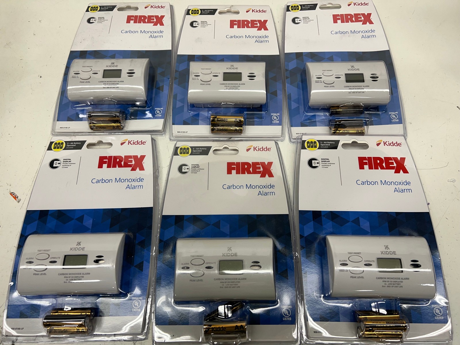 6PK Kidde Firex AA Battery Powered Digital Carbon Monoxide Detector 21030262 gallery