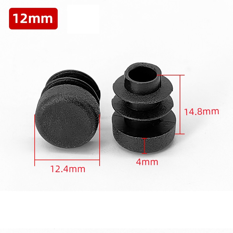 Round Plastic End Caps Tube Inserts Bungs Blanking Furniture Table & Chair Feet gallery