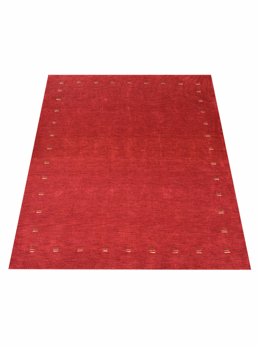 Hand Knotted Loom Silk Mix Area Rug Contemporary Red BBH Homes BBLSM104 gallery