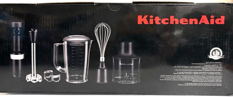 KitchenAid Corded Variable-Speed Hand Blender with Accessories, 6-Piece Set gallery