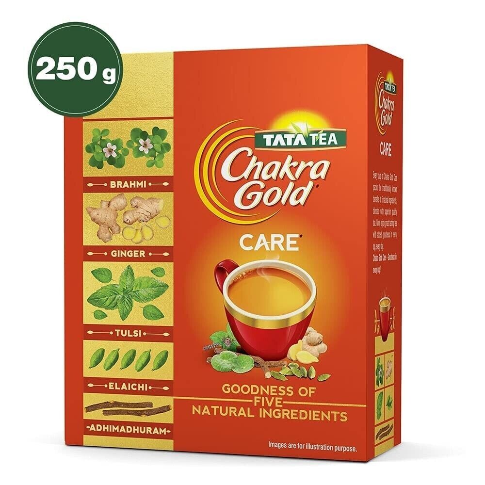 Tata Tea Chakra Gold Care | Natural Ingredients | Flavoured Black Tea 250gm gallery