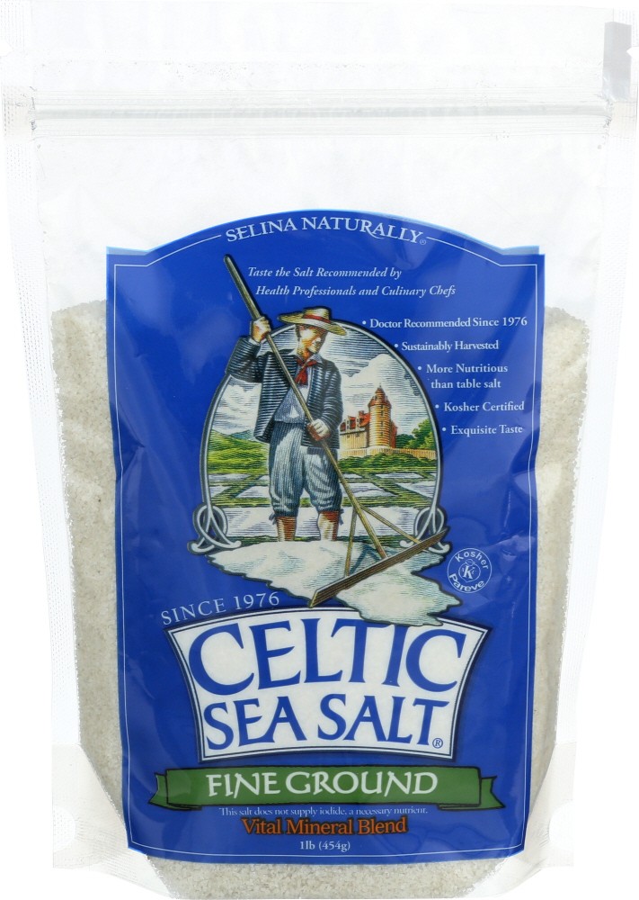 Celtic Sea Salt Fine Ground Pouch 1 Lb (Pack of 6) gallery