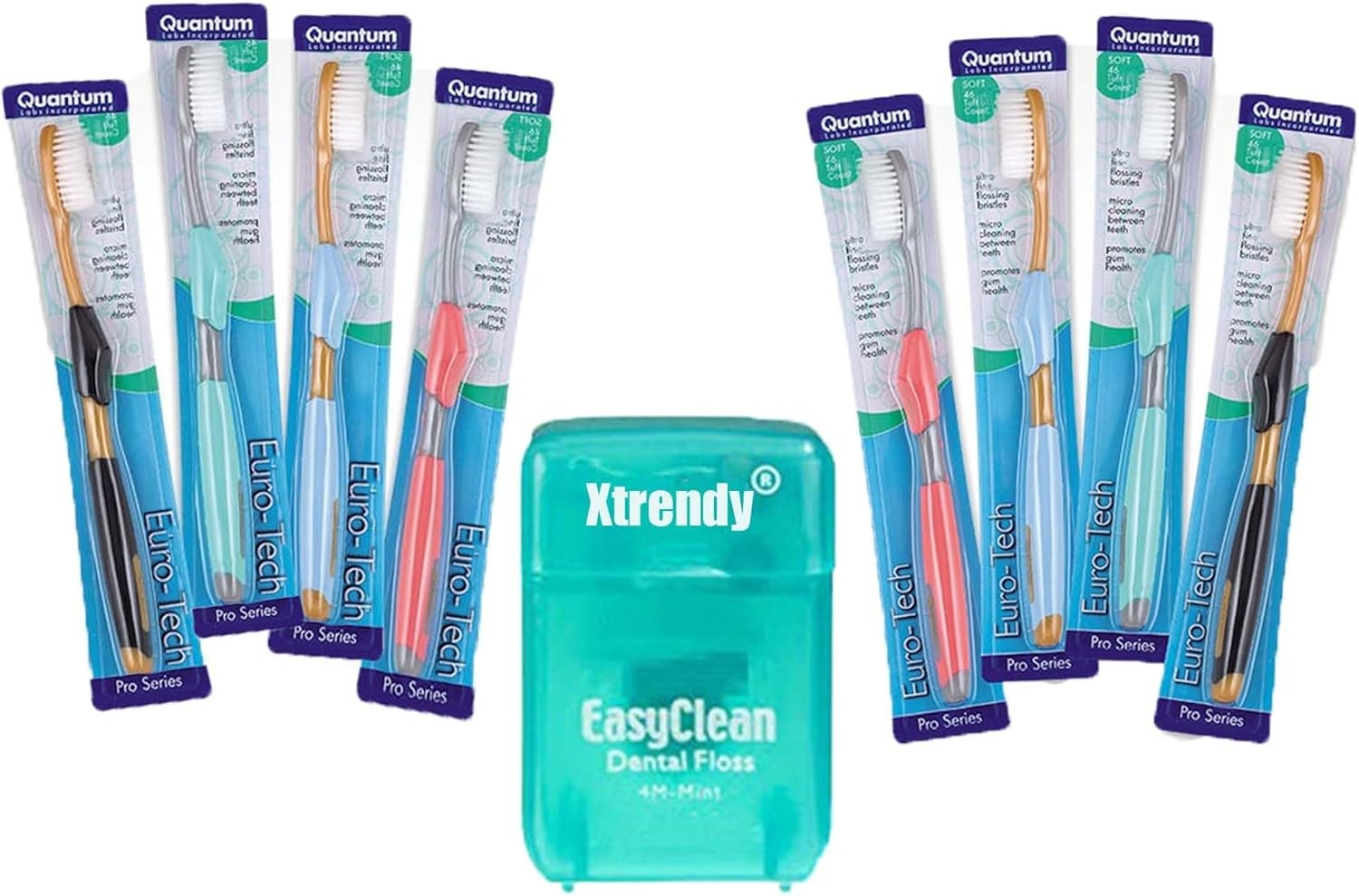 Quantum Euro-Tech Extra Soft Toothbrush, Soft Ultra Fine Feathered Bristles gallery