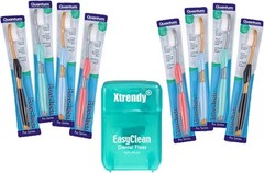 Quantum Euro-Tech Extra Soft Toothbrush, Soft Ultra Fine Feathered Bristles