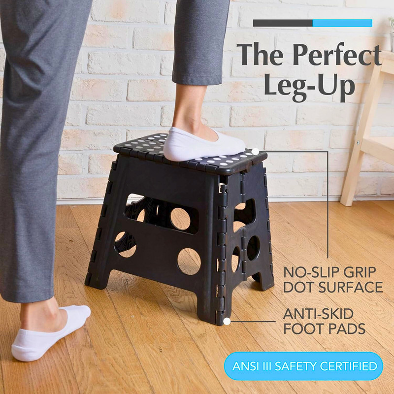 Collapsible Folding Plastic Kitchen Step Foot Stools with Handle gallery