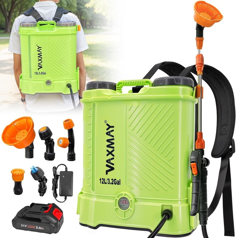 Battery Powered Backpack Sprayer 4 Gallon 100 PSI Electric Graden Sprayer Works gallery