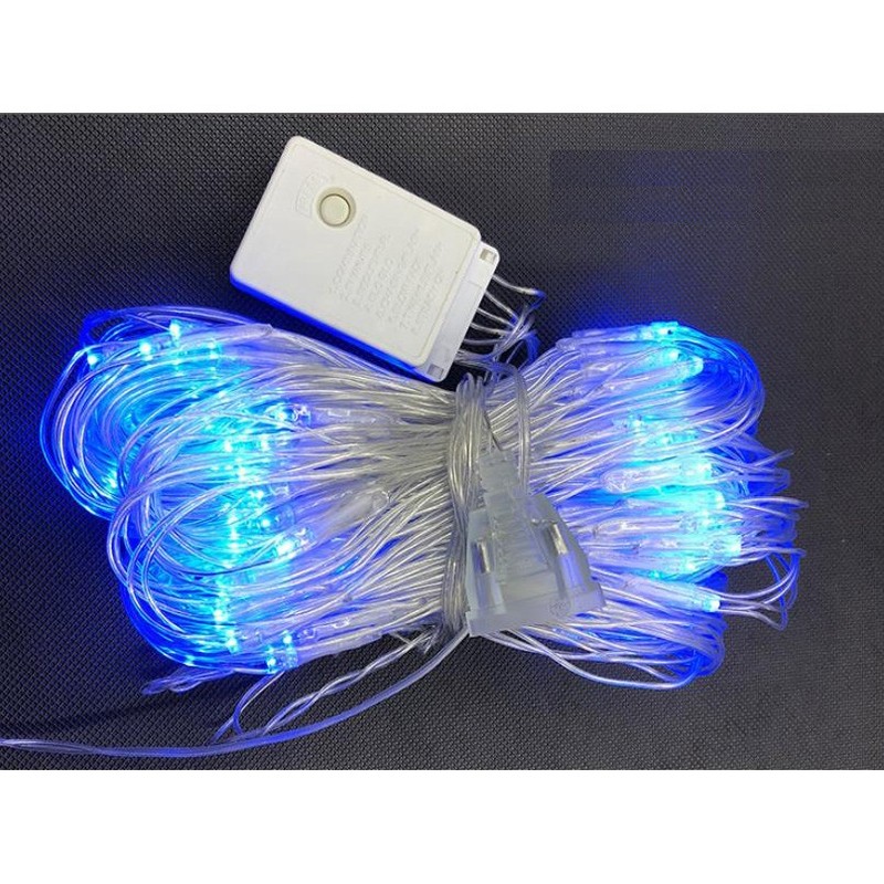 Solar US Plug LED Fairy String Net Lights Curtain Mesh Xmas Party Garden Outdoor gallery