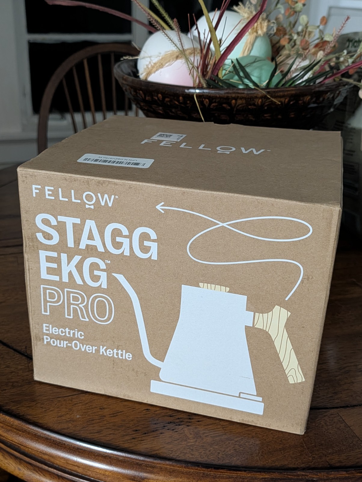 Fellow Stagg EKG Pro Electric Gooseneck Kettle Matte White Maple Handle gallery