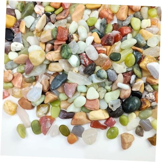 2 Pounds Pebbles for Plants, 3/8 Inch Succulent Rocks, 2 pounds Colorful gallery