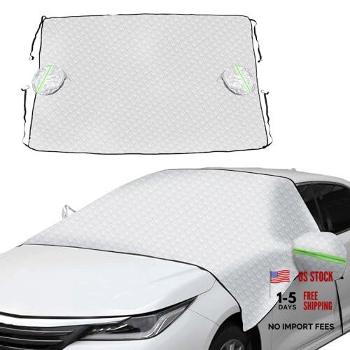 Car Snow Cover Half Car Cover Waterproof All Weather Winter Car 90.6" gallery