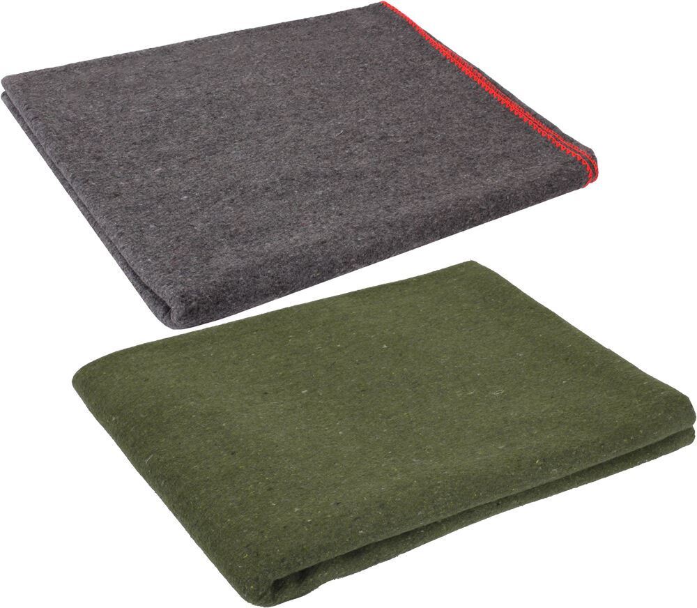 Wool Emergency Survival Blanket Rescue Large Cover Throw Bed Camping gallery