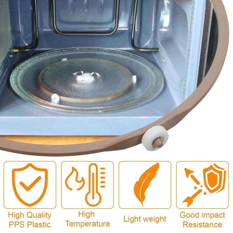 Microwave Turntable Ring Replacement 7.09 Inch Abs Plastic Rotating Ring with... gallery