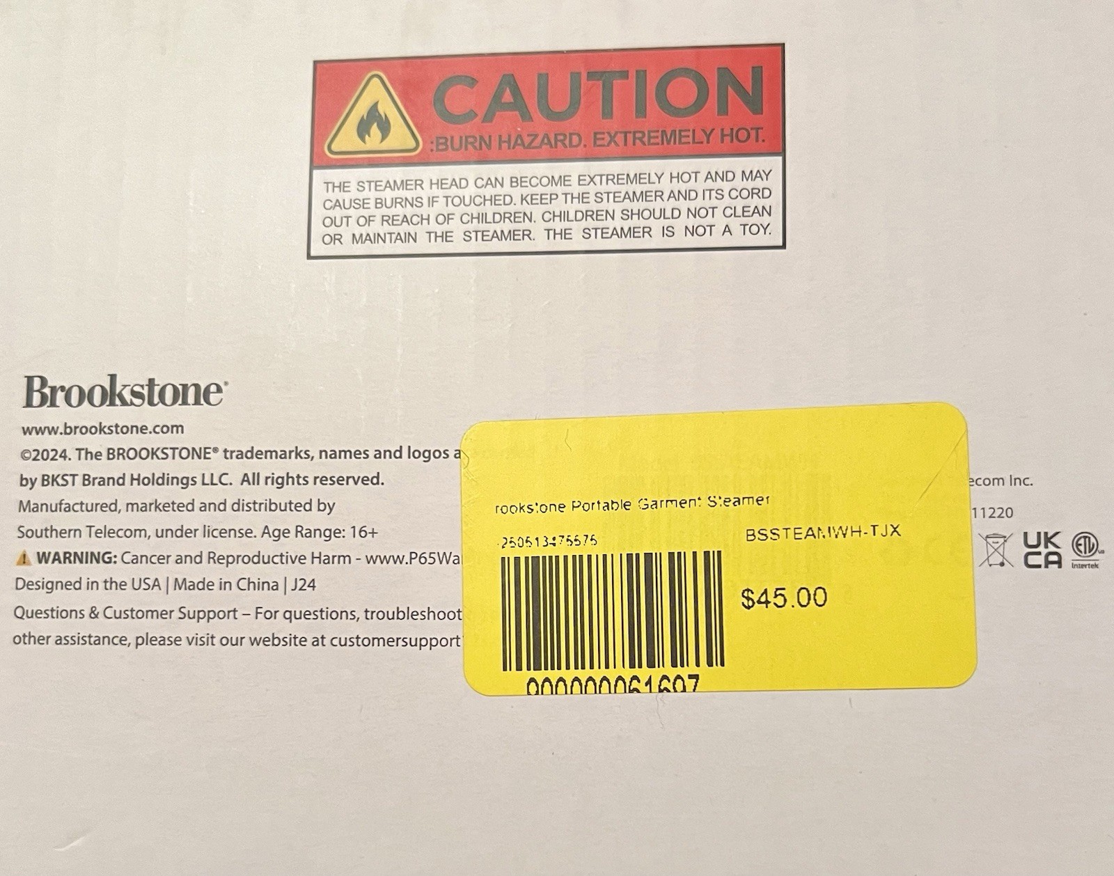 Brookstone Portable Garment Steamer 160mL Compact Lightweight, New In The Box‼️ gallery