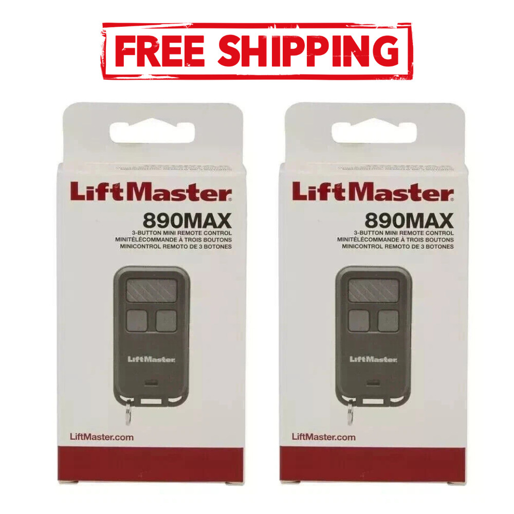 LiftMaster 890MAX Mini Key Chain Garage Door Opener 2.0+security 2 pack gallery