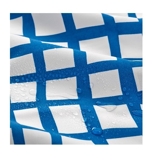 IKEA PILLERSTARR Tablecloth, patterned/blue white, 57 x 94" water-repellent New gallery