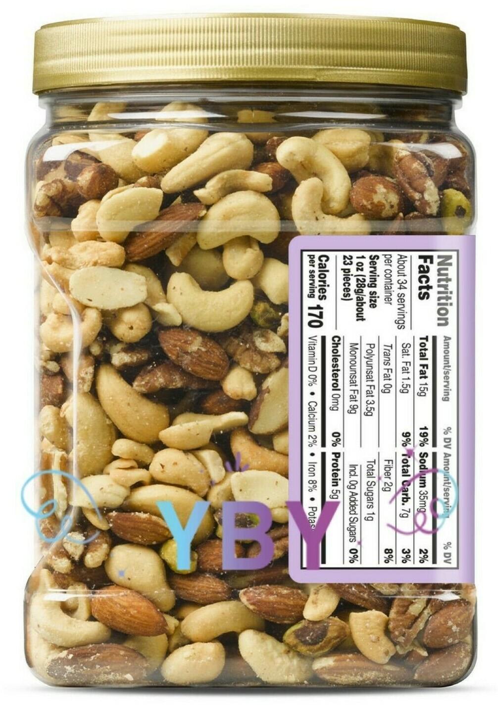 Member's Mark Lightly Salted Deluxe Mixed Nuts 34 OZ gallery