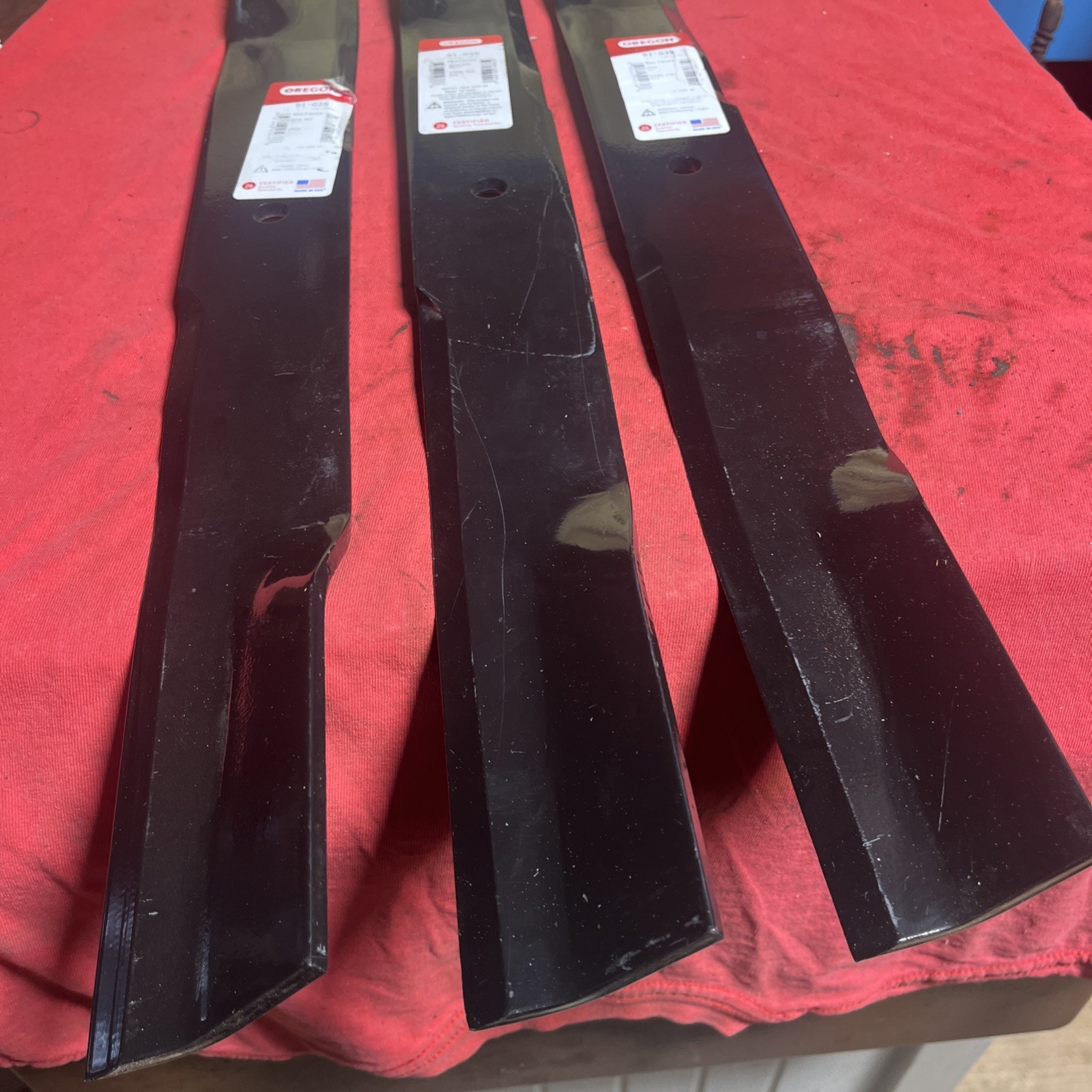 Oregon High Lift Mulching Blades for Bush Hog 72" Cut ATH720, FTH720, 91-036(3) gallery