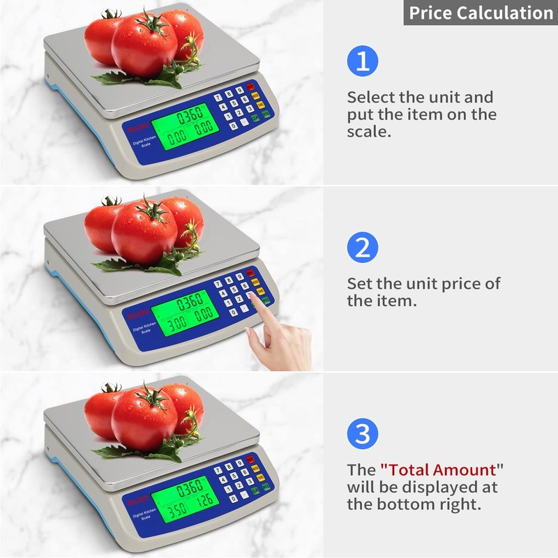 Large Digital Kitchen Scale 30KG Commercial Food Scale 66LB for Baking Bread gallery