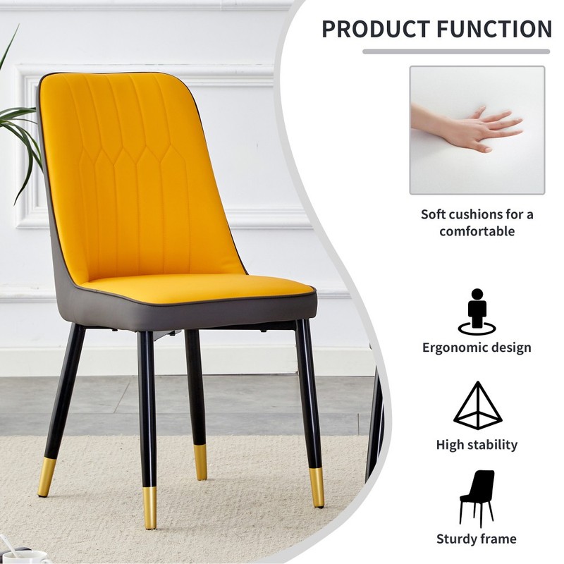 dark gray stitching style, equipped with artificial leather cushioned seats gallery