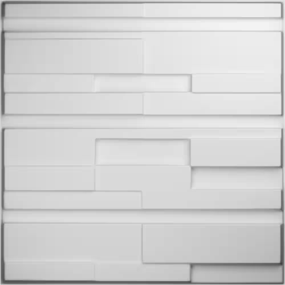 19 5/8 In. X 19 5/8 In. Offset Brick Endurawall Decorative 3D Wall Panel gallery