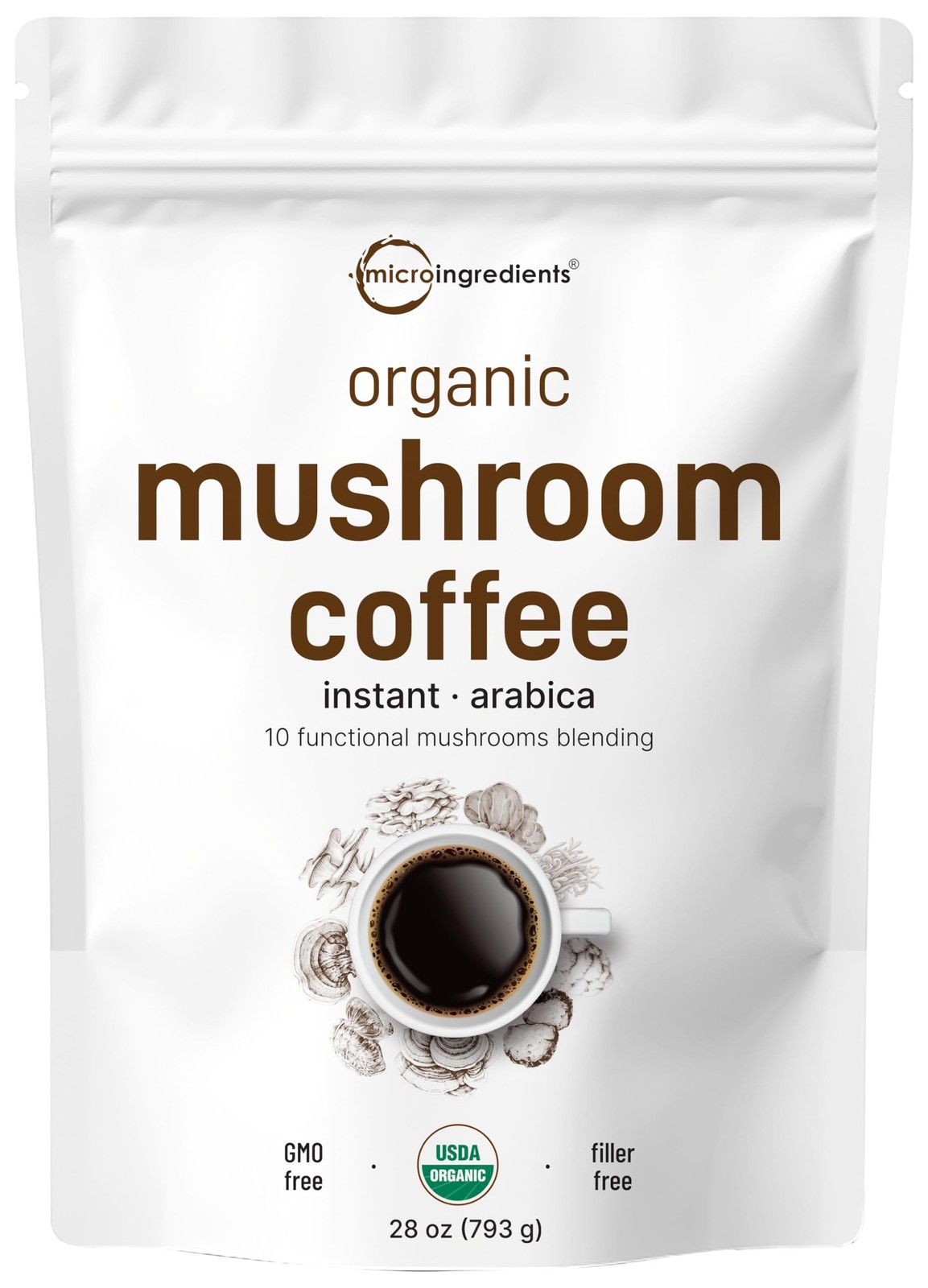 Micro Ingredients Organic Instant 10 in 1 Mushroom 28 Ounce (Pack of 1) gallery