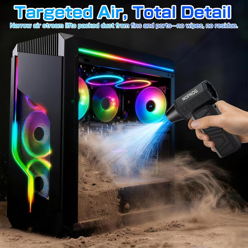 Gears Adjustable Turbo Blower, 2-in-1 Blow/Suction gallery