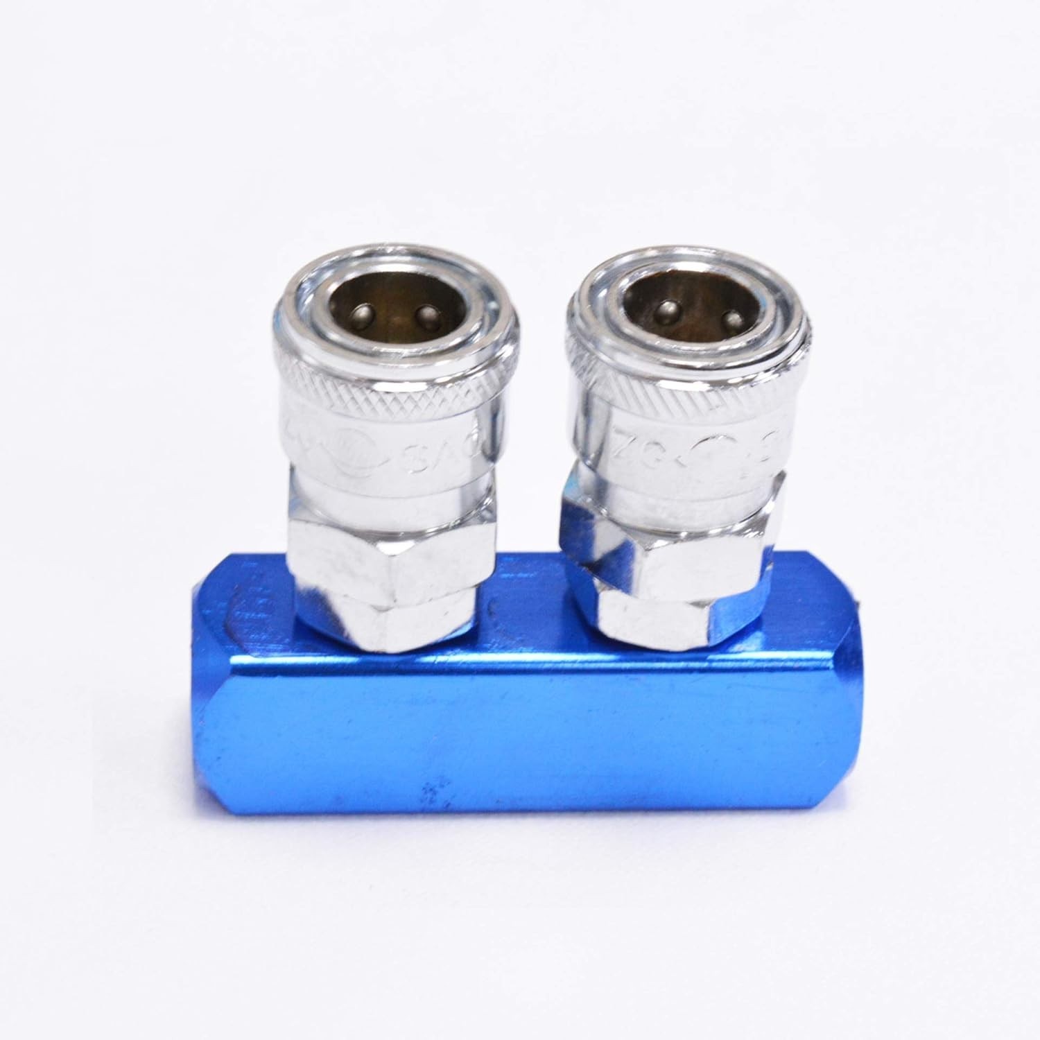 1/2" Air Hose Inline Manifold Block Splitter, 1/2" BSPT, 1Pcs 2 Ways 5 Ports gallery