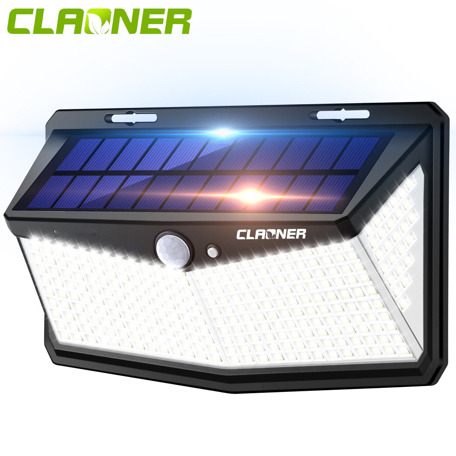 CLAONER 310 LED Solar Power Light PIR Motion Sensor Outdoor Garden Security Lamp gallery