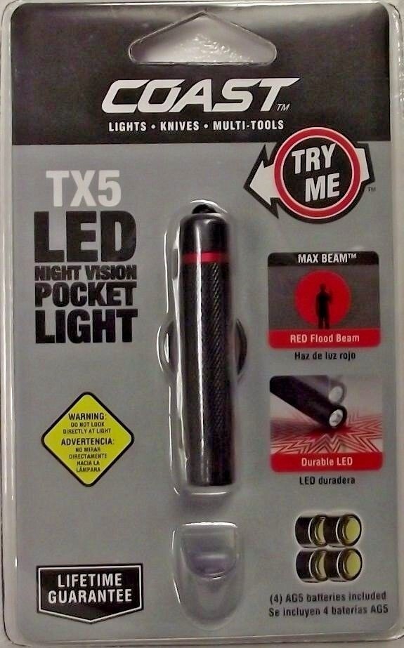 Coast TX5 TT7550CP Night Vision Keychain Pocket Flashlight gallery