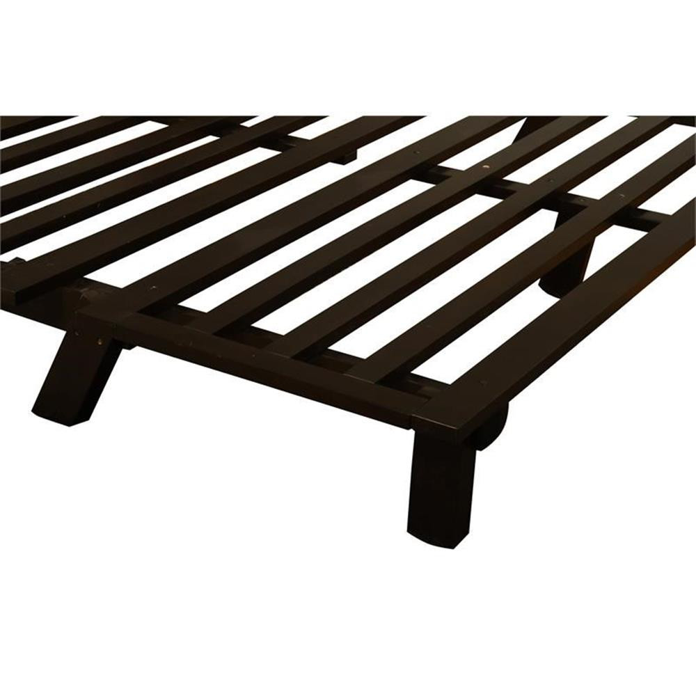 Carson Wood Futon Frame in Java Brown Finish-Mattress Not Included gallery