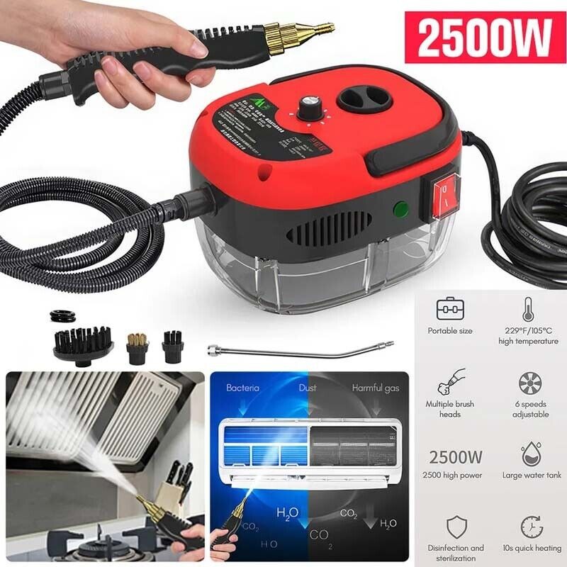 Handheld High Temp Steam Cleaner High Pressure Household Cleaning Machine 2500W gallery