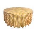 LA Linen Polyester Gingham Checkered 120-Inch Round Tablecloth. Made in USA gallery