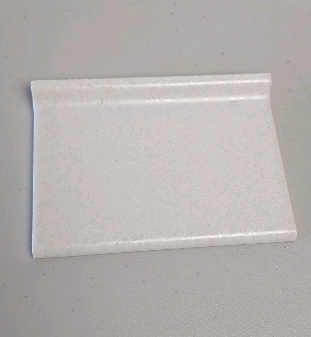 Ceramic Tile Cove Base Speckled Gloss White Monarch 6x4.25 Reclaimed gallery