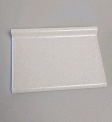 Ceramic Tile Cove Base Speckled Gloss White Monarch 6×4.25 Reclaimed