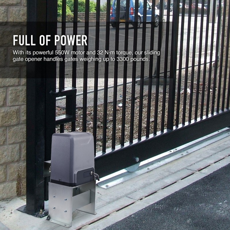 CO-Z 3300lbs Automatic Sliding Gate Opener Electric Operator with 2 Remotes gallery