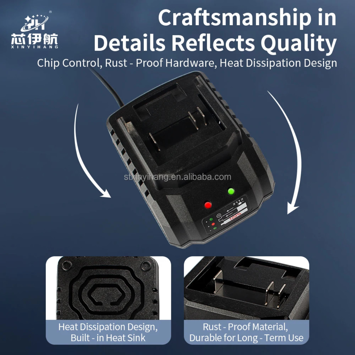 21V Lithium Battery Charger for Cordless Power Tools Universal Fast Charging US gallery