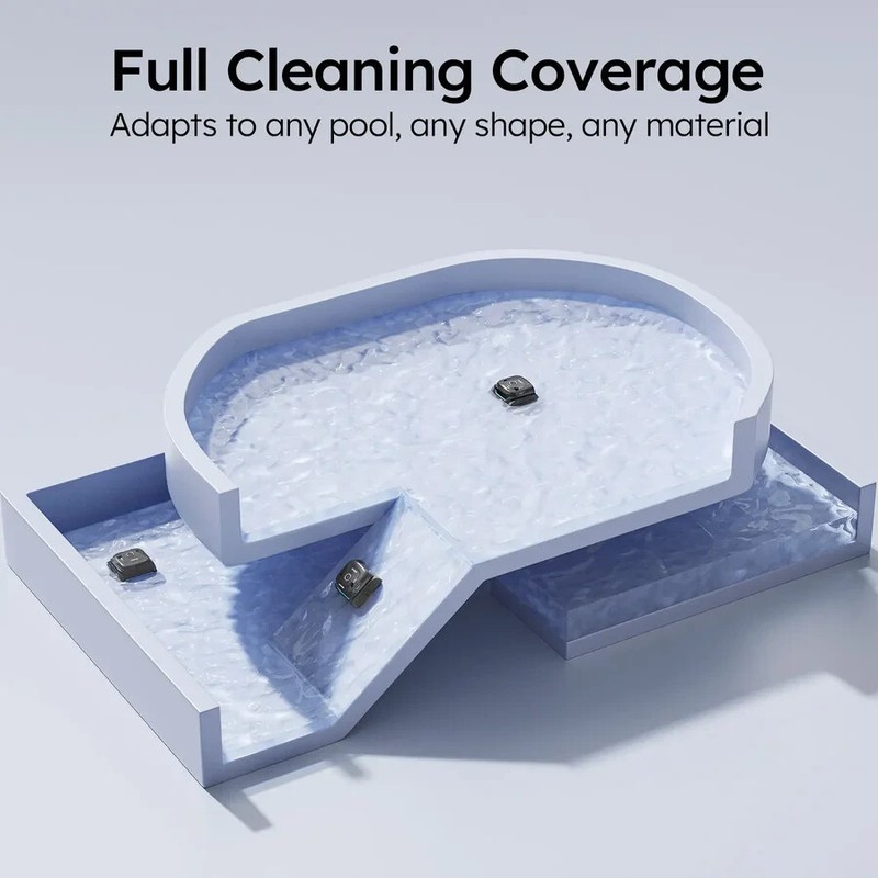 WYBOT C2 Robotic Pool Cleaner, Cordless Pool Vacuum for Inground Pools gallery
