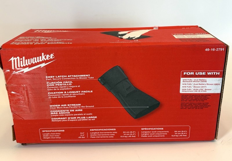 Milwaukee Blower Angled Flare Attachment Model 49-16-2791 gallery