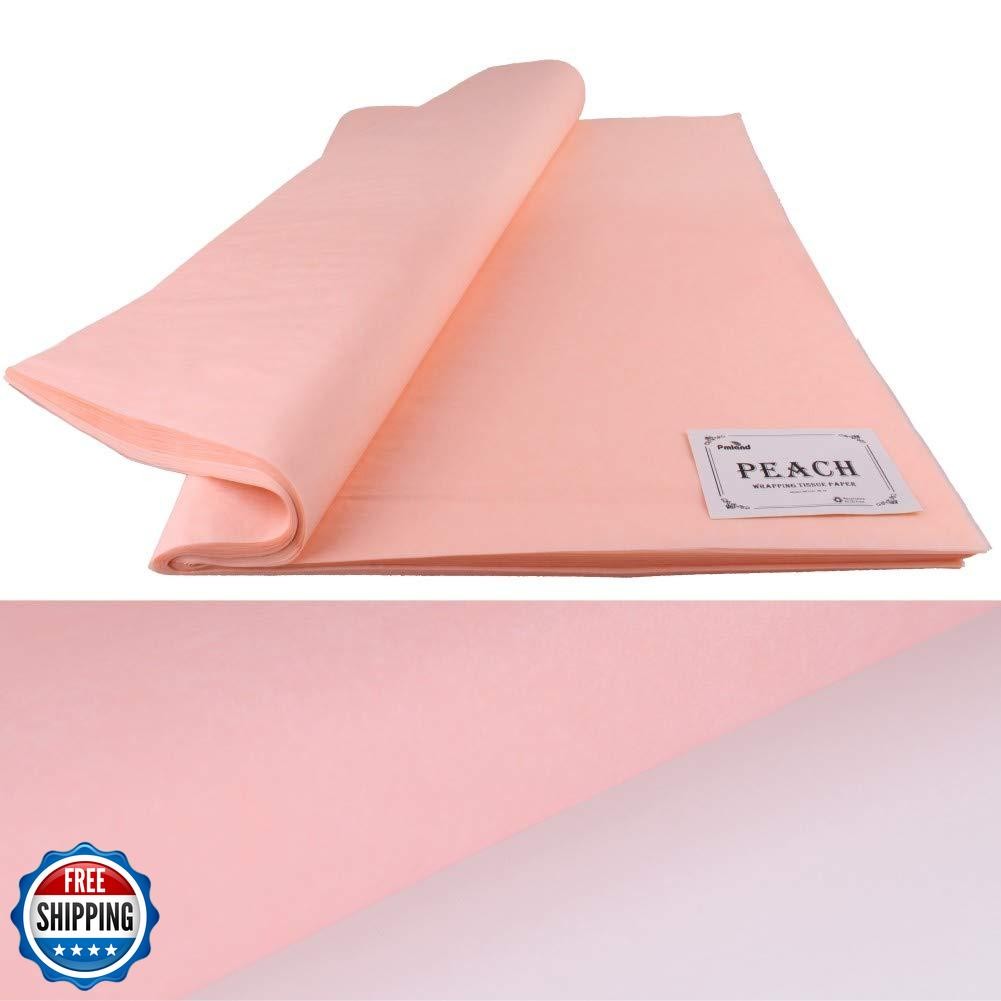 PMLAND 100 Sheets Peach Color Tissue Wrapping Paper Bulk 20 x 15 Inches for G gallery