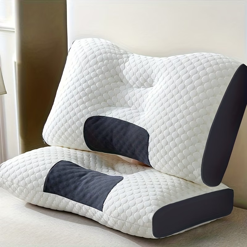 2pcs Massage Neck Pillows Adjustable Ergonomic Orthopedic Contour Support gallery