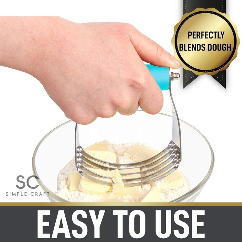Simple Craft Pastry Cutter For Baking - Stainless Steel Pastry Blender Tool gallery
