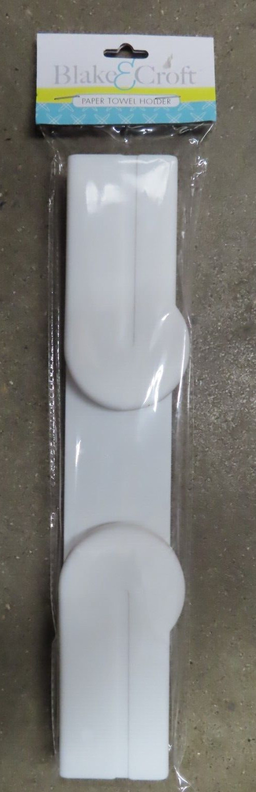 Blake & Croft Plastic Paper Towel Holder, 12" Wide Plastic White #G25454 NEW gallery