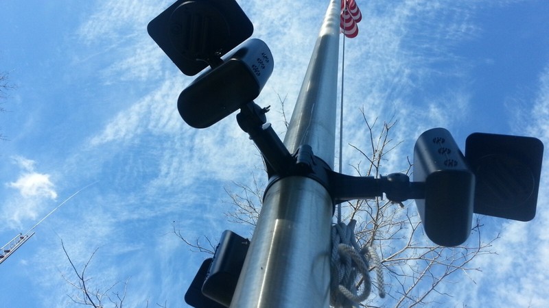 Solar Flagpole Tri-Light Polepal 1500 Lumens Up to 45ft Expandable gallery