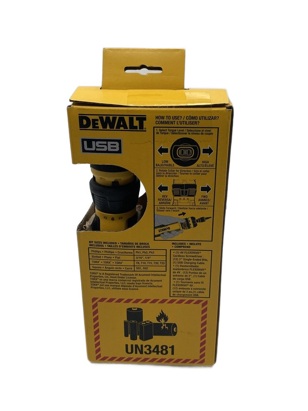 DEWALT Cordless Screwdriver DWHT66719 4V gallery