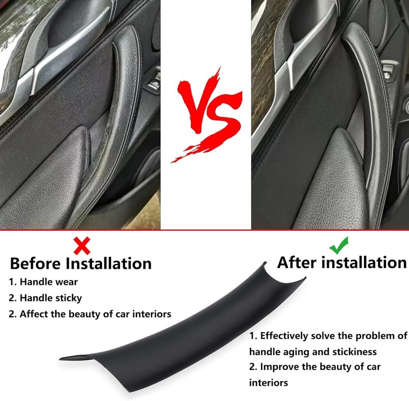 Door Pull Handle Covers Compatible with BMW X5 Series F15/F85 2014-2018, BMW X6 gallery