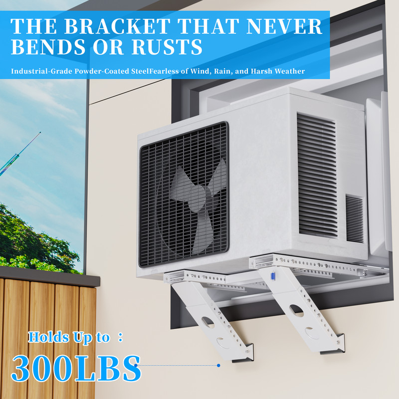 No Drill Window AC Bracket,Adjustable Window Air Conditioner Support Bracket gallery