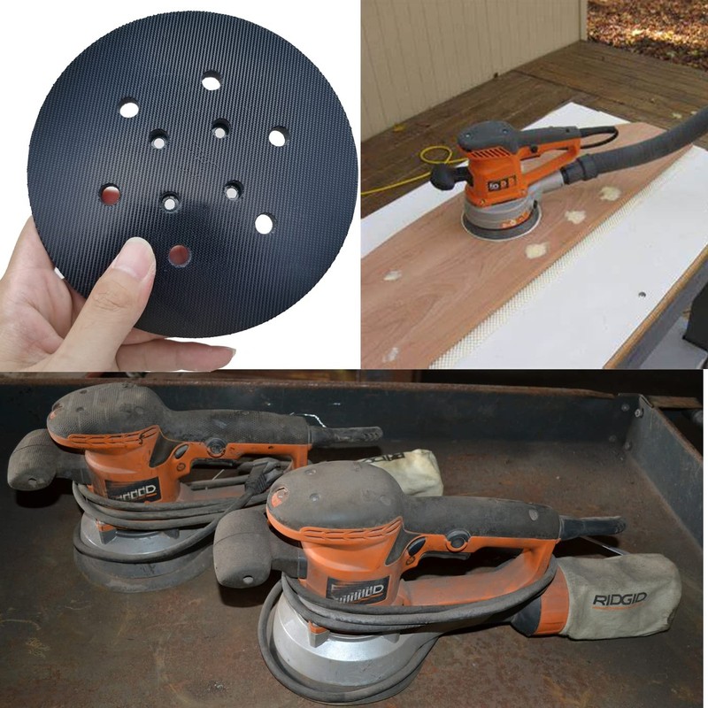 6 Inch Hook & Loop Sanding Pad with 6 Holes - Ideal Replacement for Black gallery