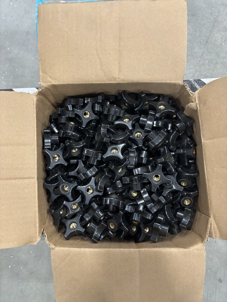 1/4”-20 Threaded Brass Insert Knobs Bulk Lot