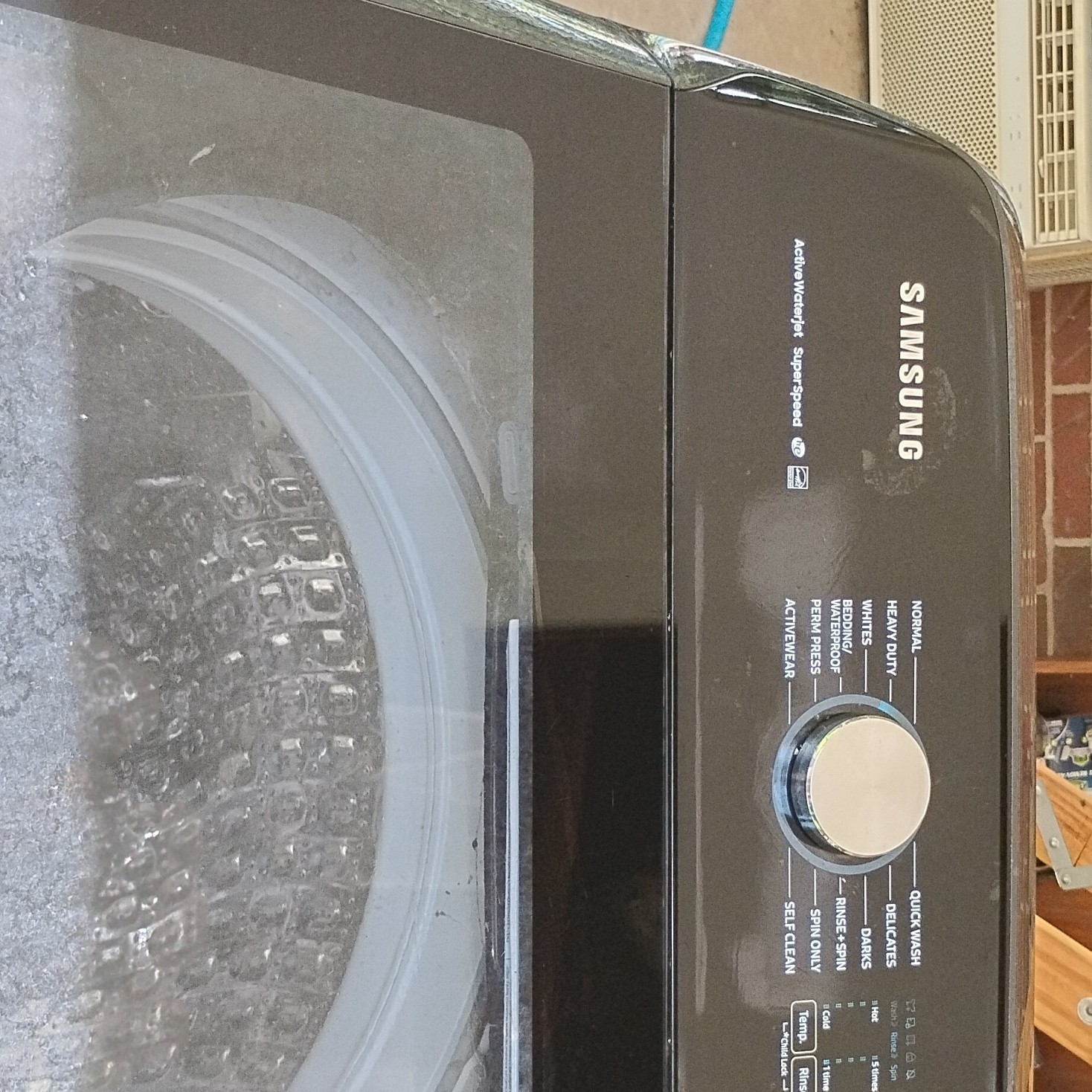 Samsung WA50R5400AV/US Black Top-Loading Dryer w/ Child Lock, Delay Start gallery