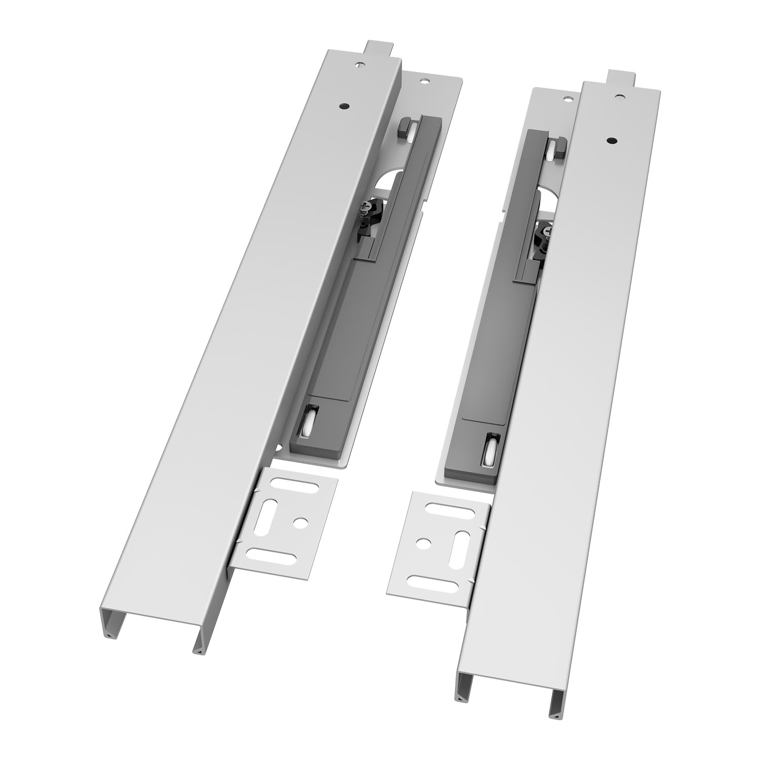 14" Undermount Drawer Slide Soft Close Bottom Mounted & Bottom Support 88 lb gallery